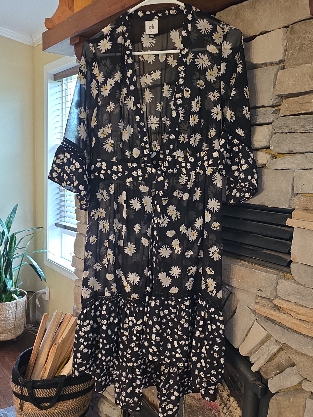 CABI breezy summer swim beach cover up S